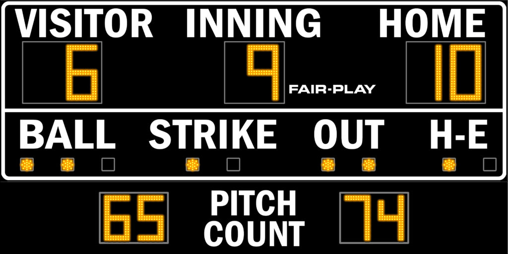 BA7100PC2 Baseball Scoreboard FairPlay Scoreboards