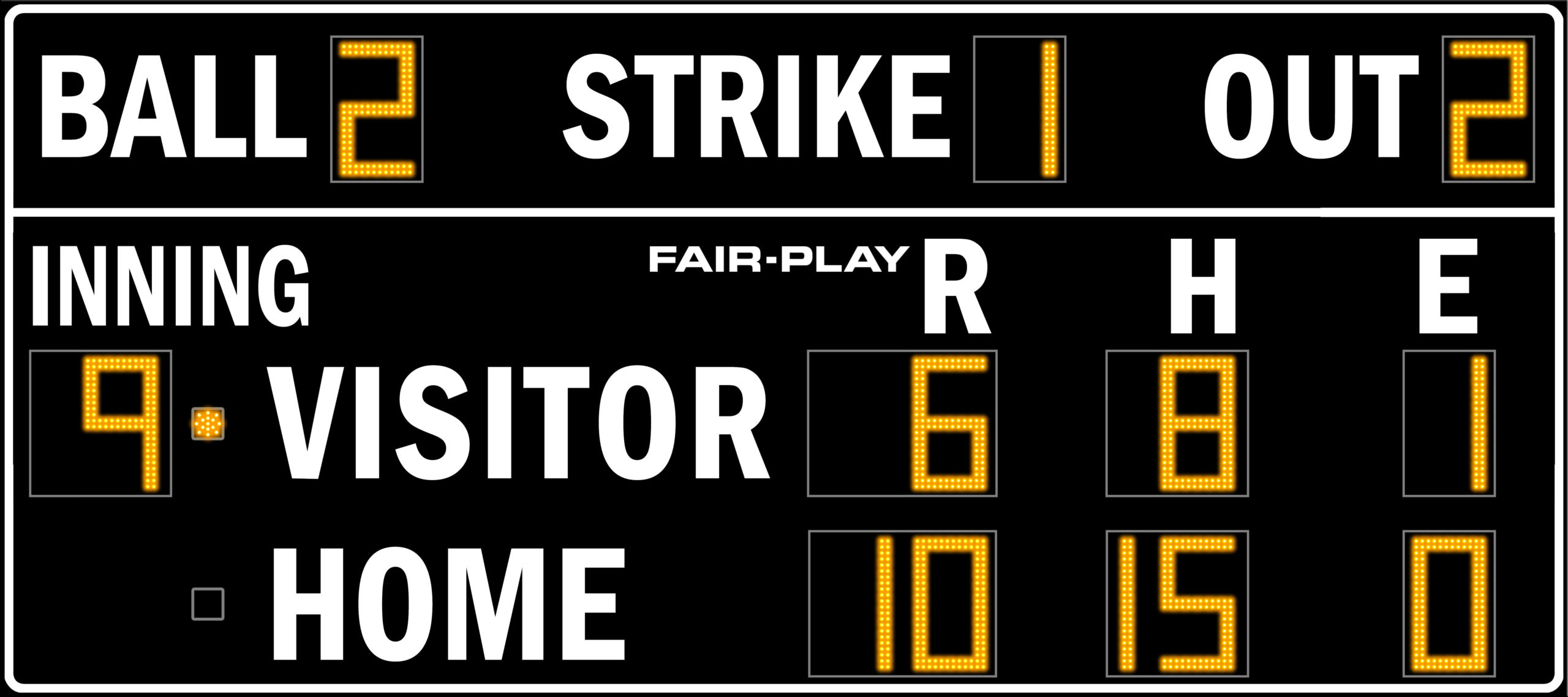 Ba 7118 2 Baseball Scoreboard Fair Play Scoreboards