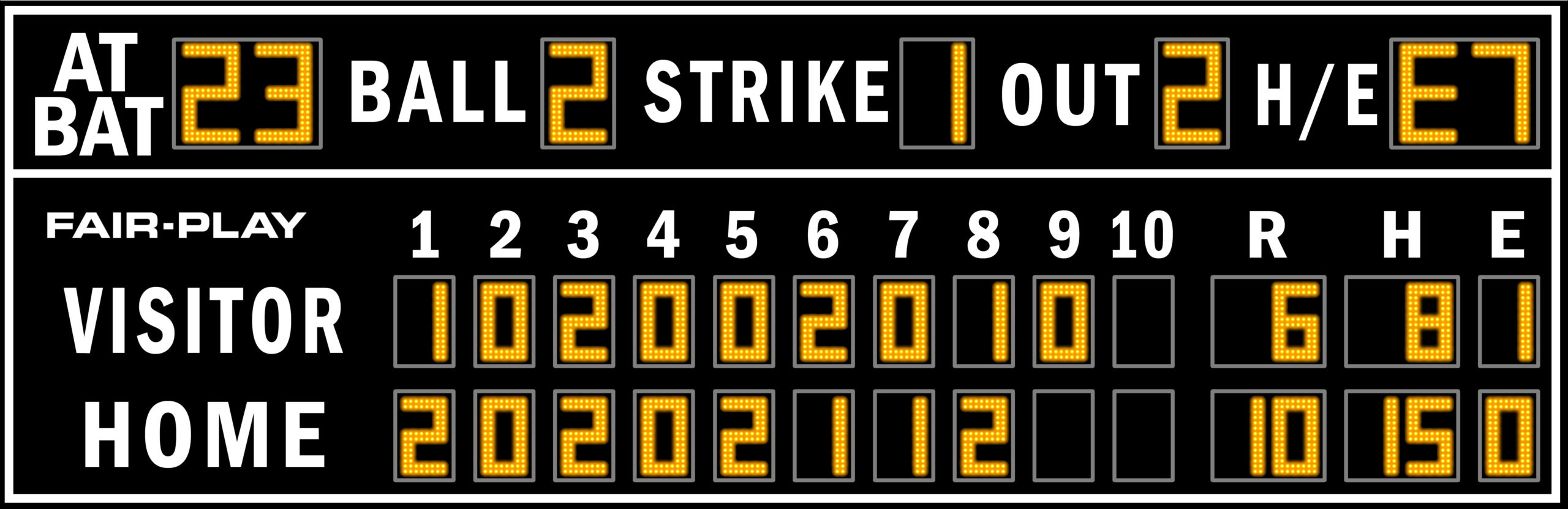 BA 7220 2 Baseball Scoreboard Fair Play Scoreboards ba-7220-2-baseball-scoreboard-fair-play-scoreboards