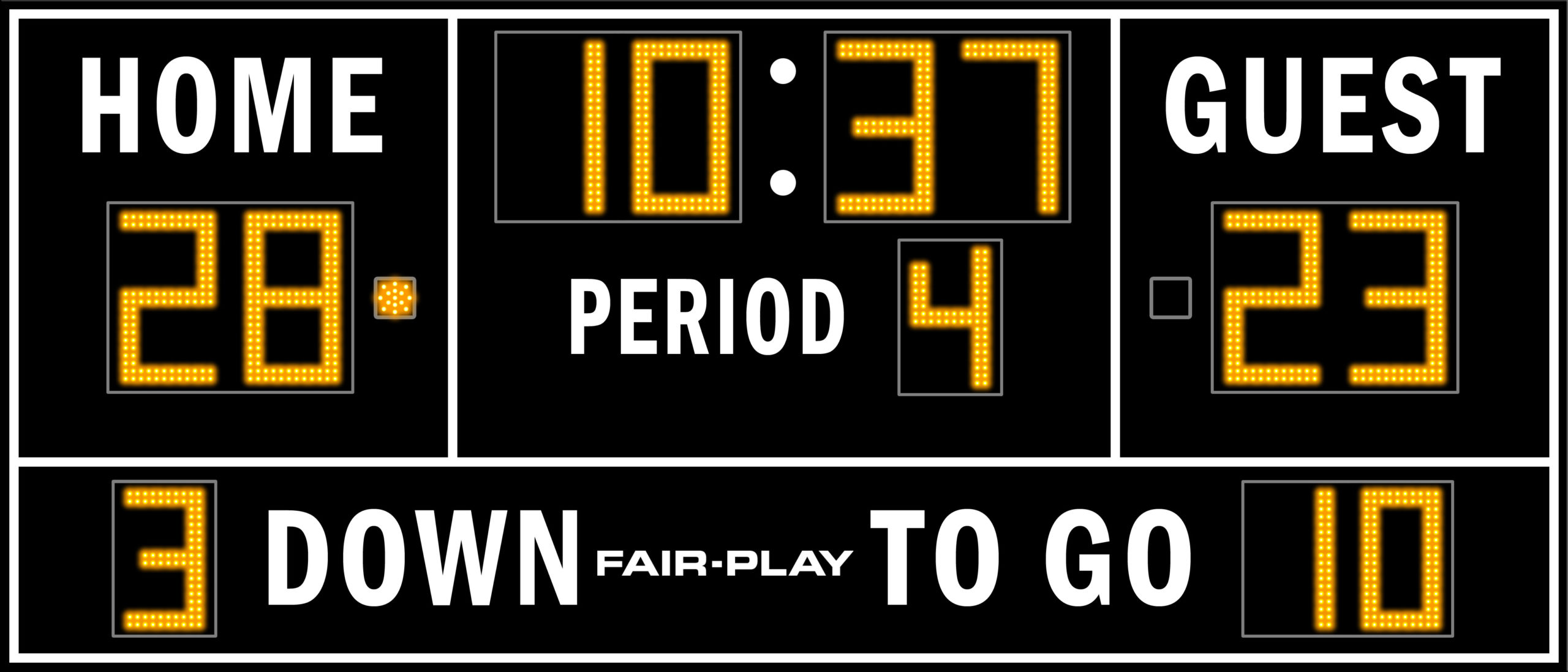 Fair-Play SC-8120-2 Soccer Scoreboard (7' 6 x 20')