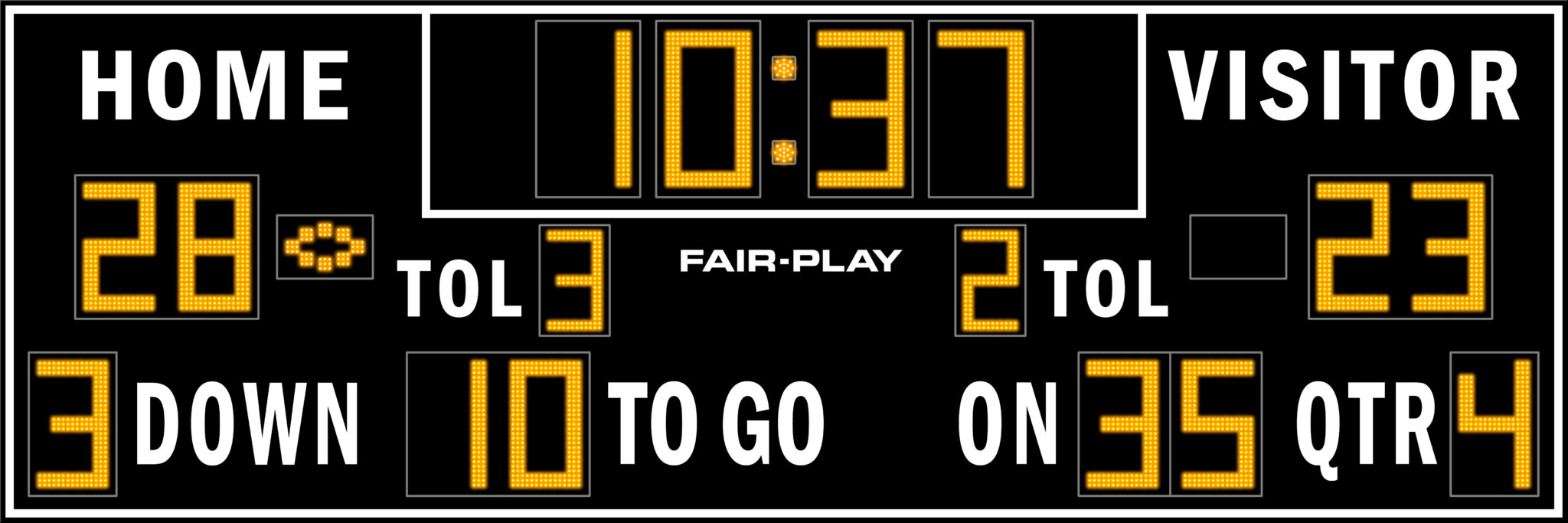 FB81242 Football Scoreboard FairPlay Scoreboards