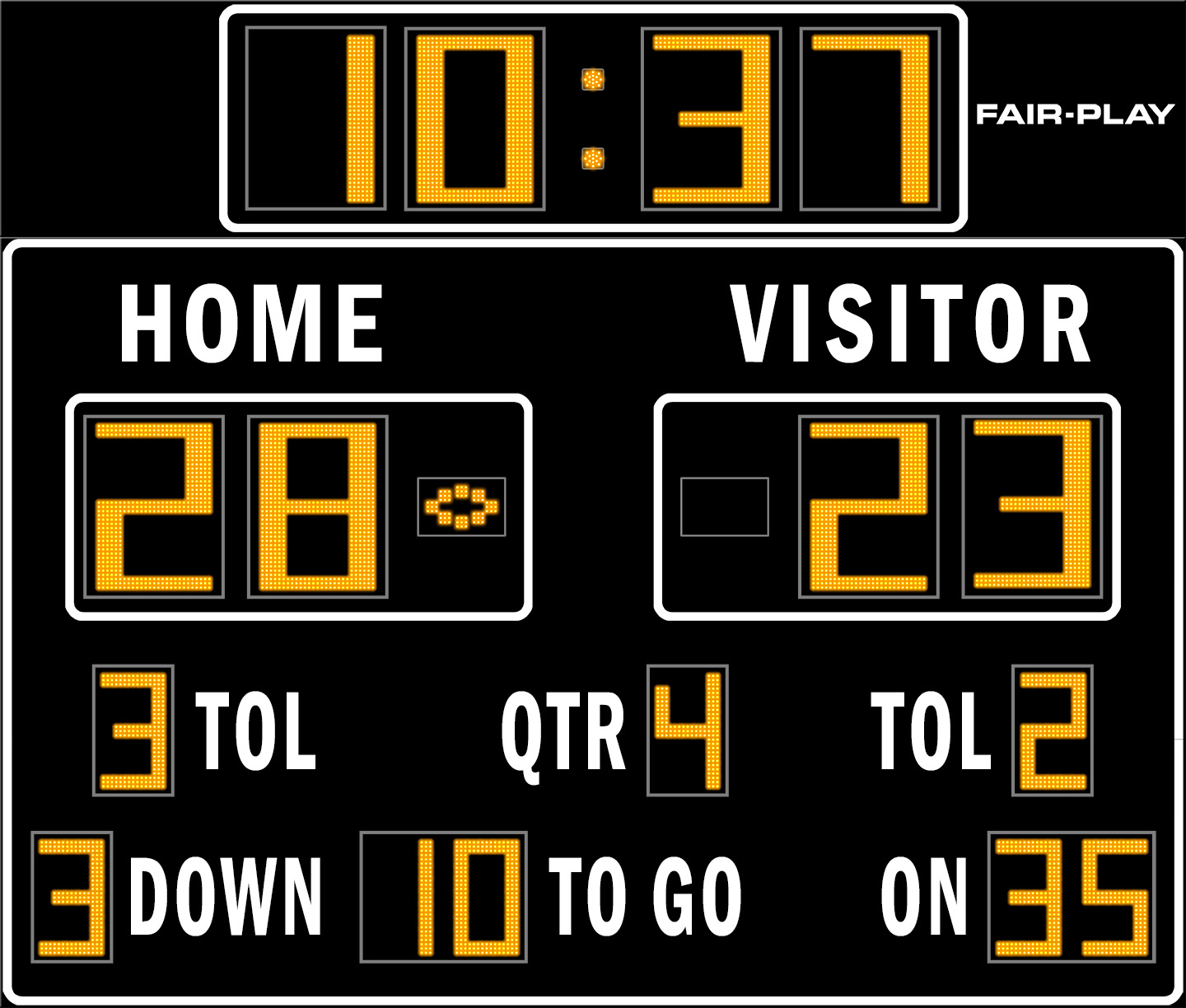 Fb 8165 2 Football Scoreboard Fair Play Scoreboards