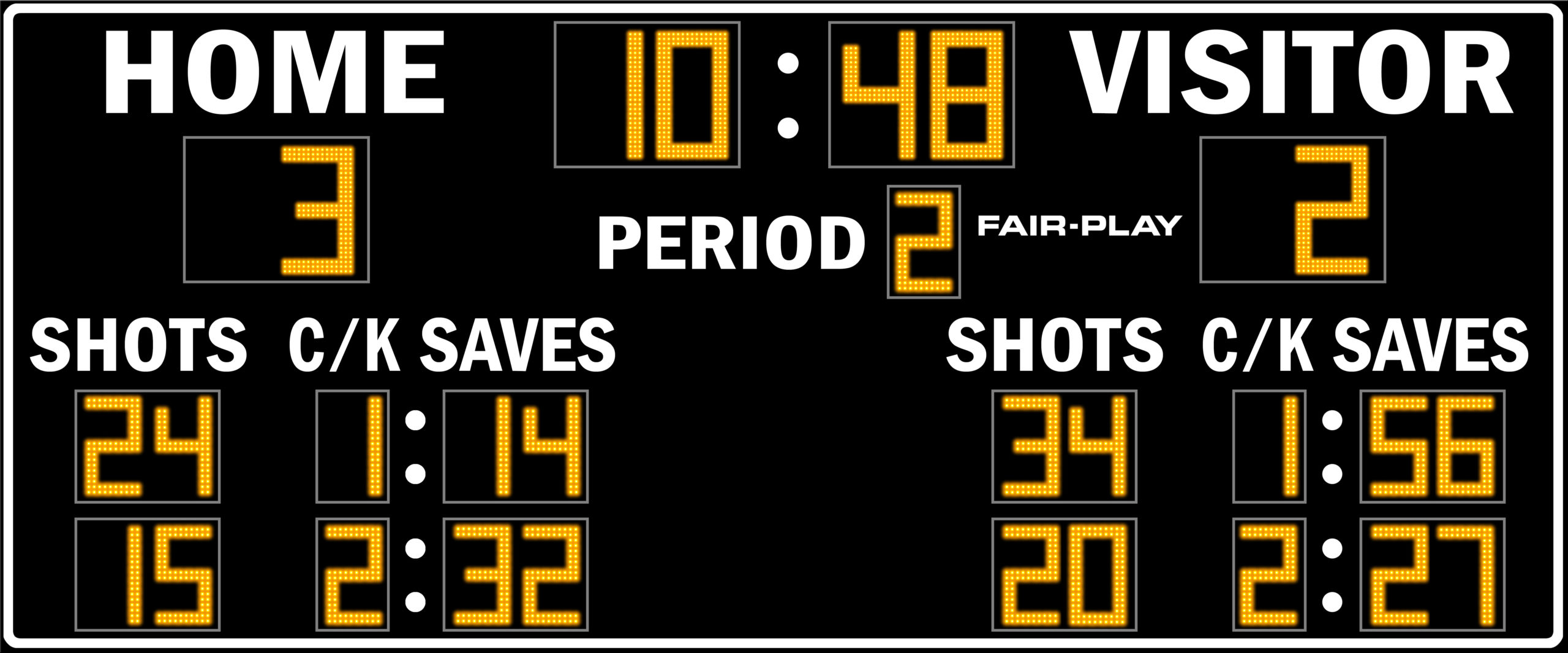 Fair-Play SC-8120-2 Soccer Scoreboard (7' 6 x 20')