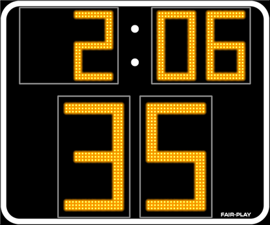 T-0660-DISPLAY Field Timer - Fair-Play Scoreboards