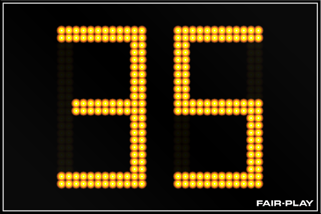 T-818-DISPLAY-2 Field Timer - Fair-Play Scoreboards