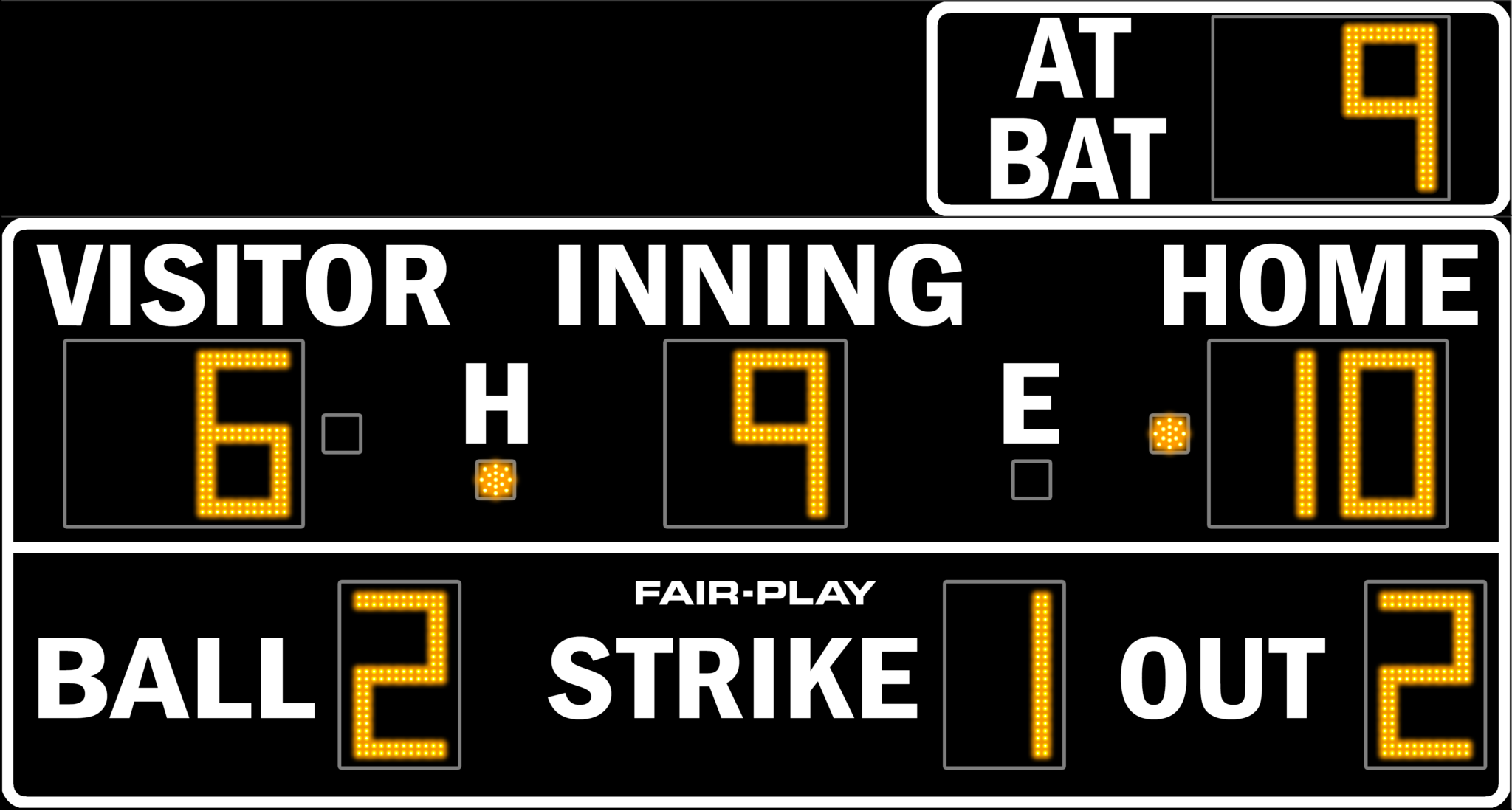 BA7200AB2 Baseball Scoreboard FairPlay Scoreboards