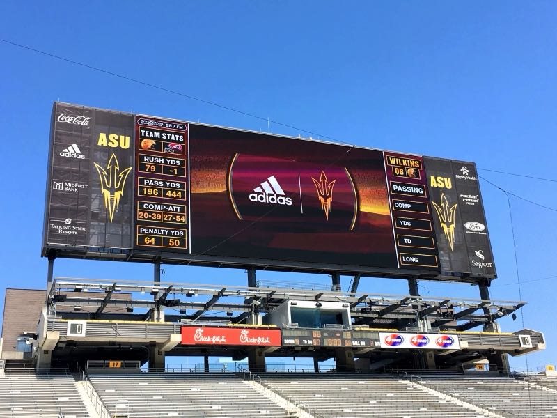 LED video display at Sun Devil Stadium, Arizona State University
